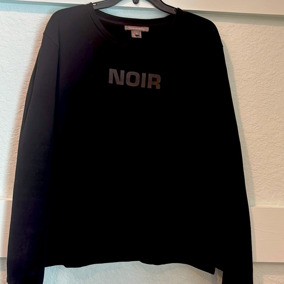 French Connection Tops - Black sweatshirt by French Connection. Size L. Banded knit sleeves and band.